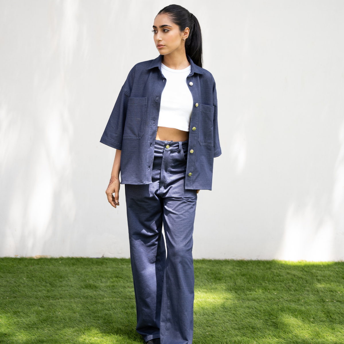 Navy Twill Co-ord