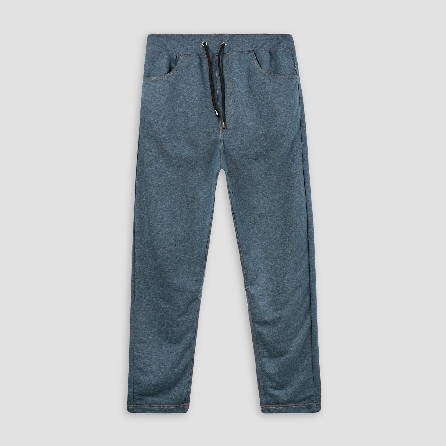 Denim-Print Unisex Terry Sweatpants