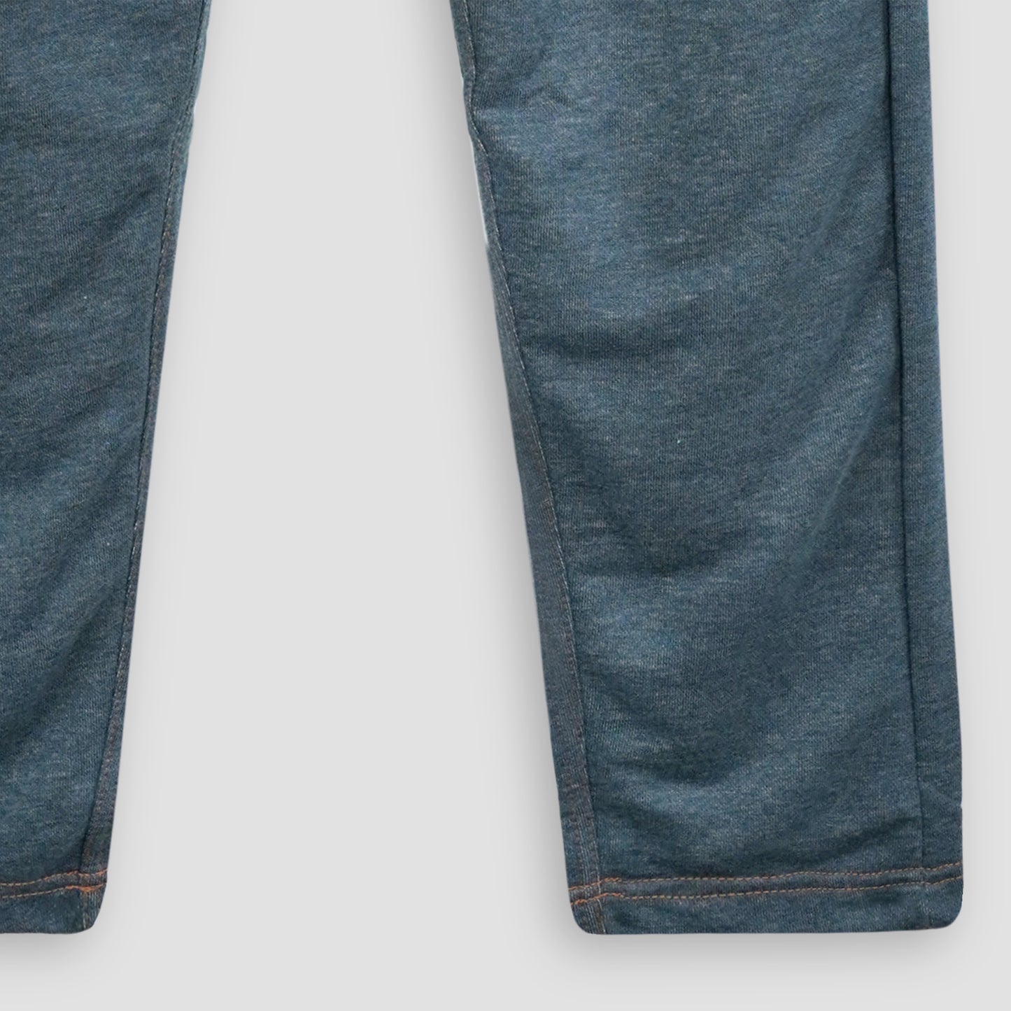 Denim-Print Unisex Terry Sweatpants