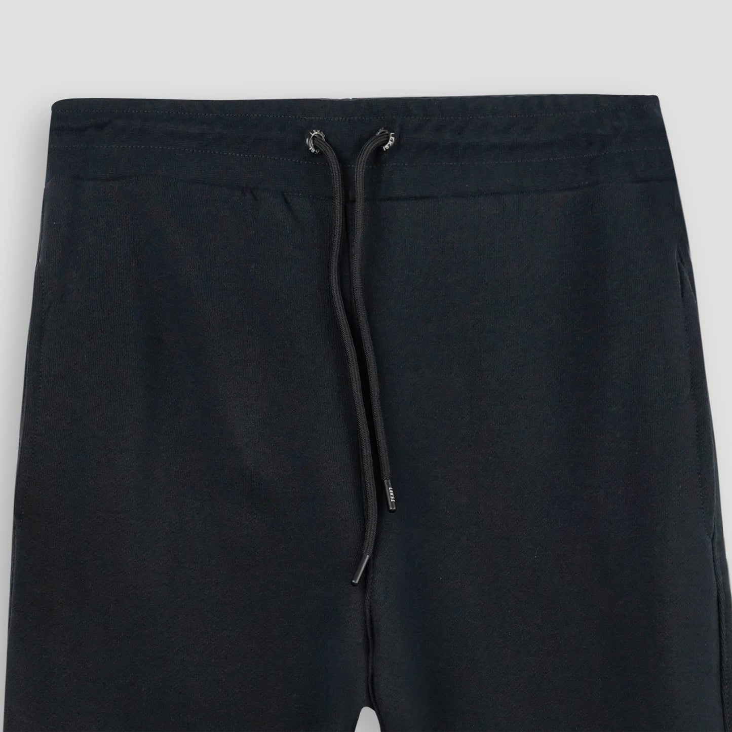 Black Unisex Sweatpants - French Terry (Summer-Friendly)