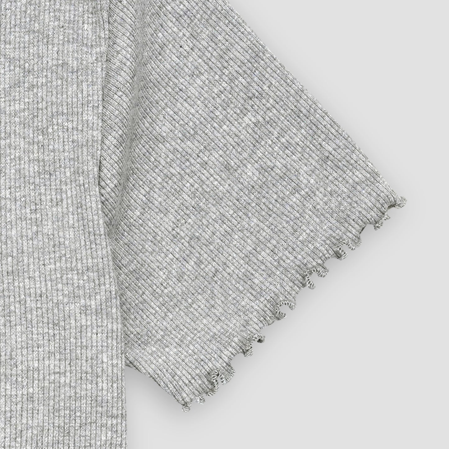 Heather Grey Ribbed Shirt