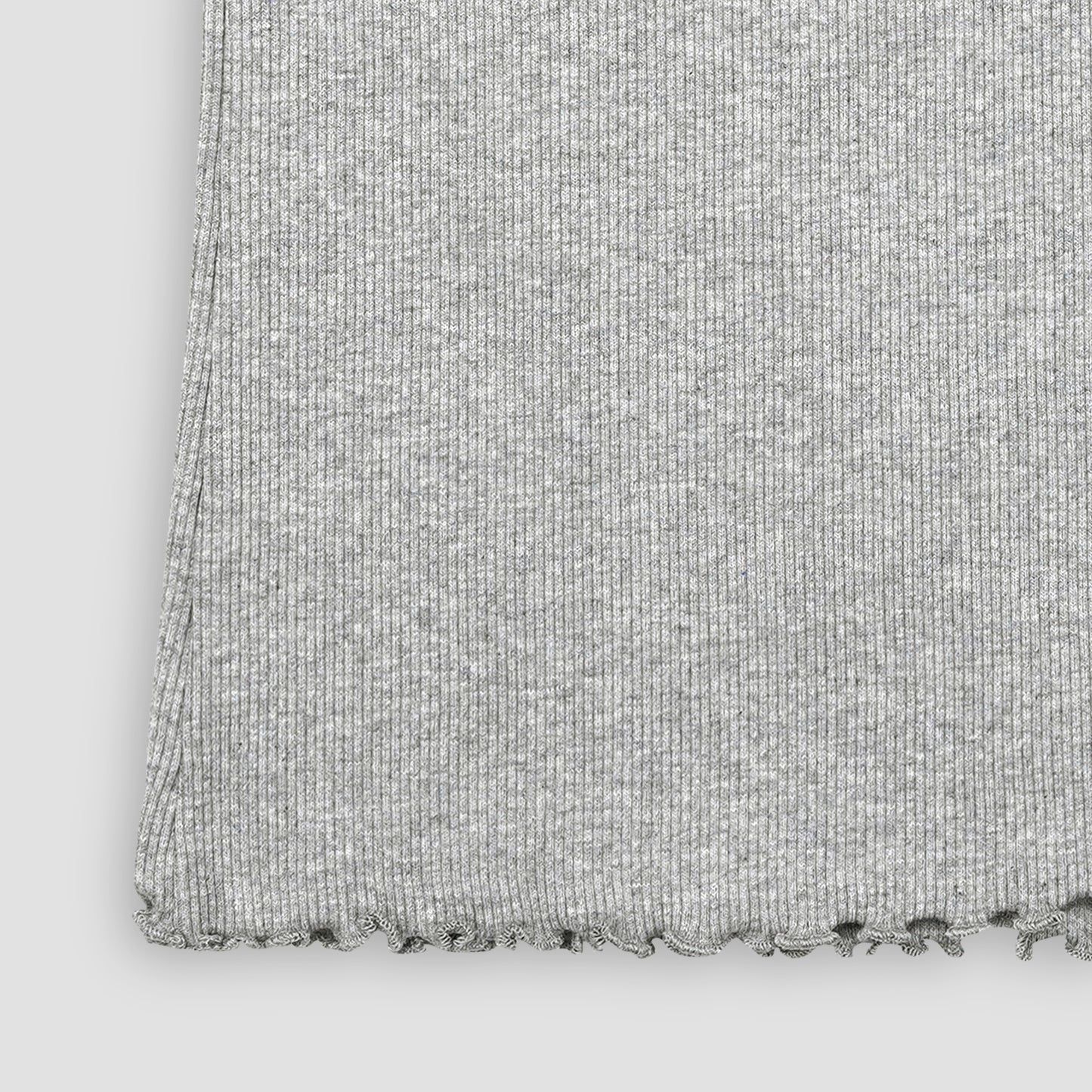 Heather Grey Ribbed Shirt