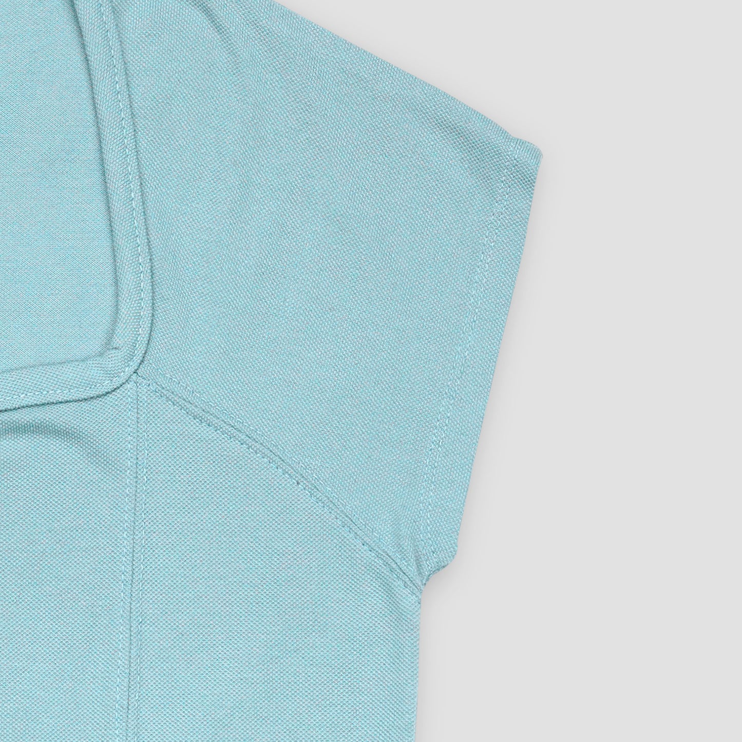 Sky Blue Polo Knit Top