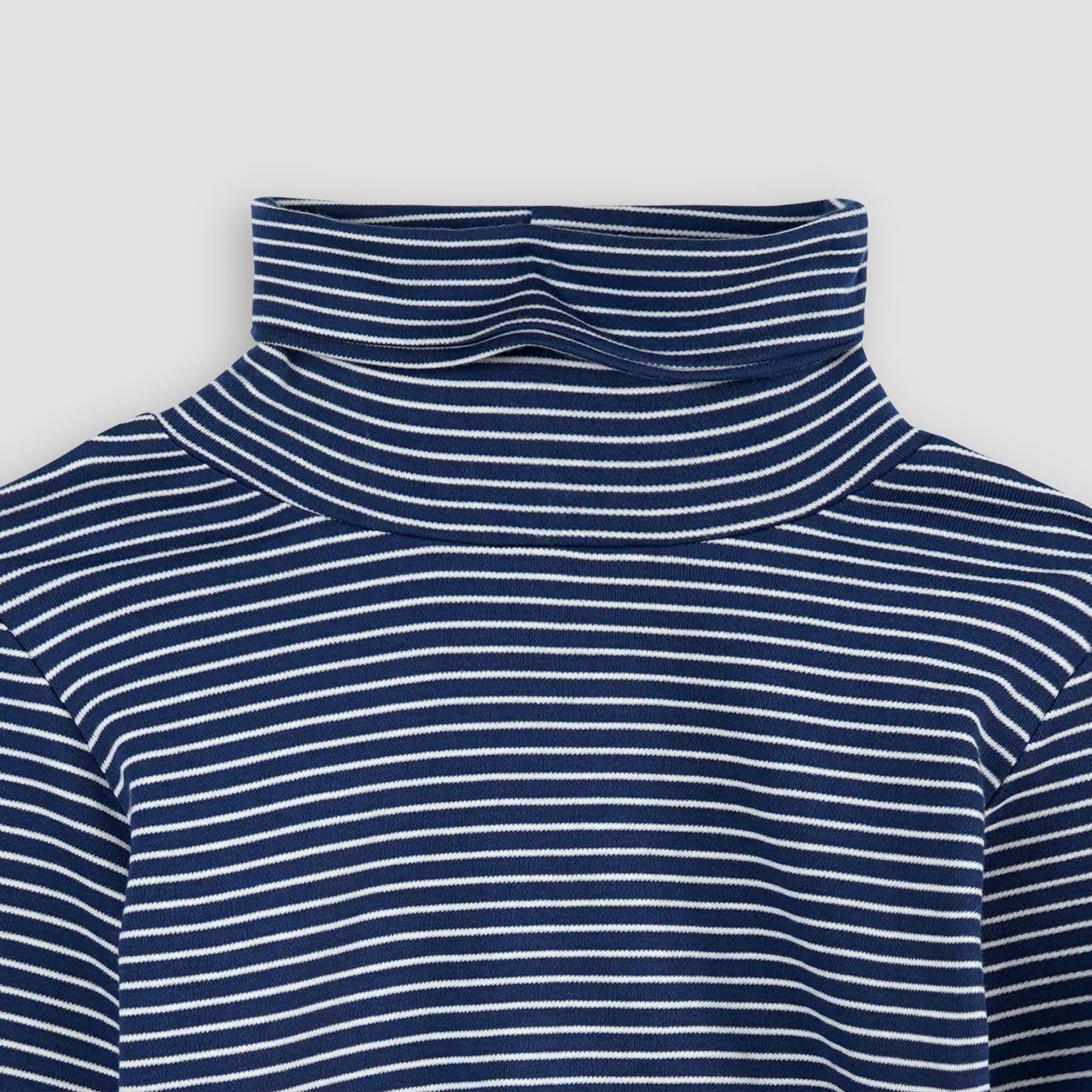 Striped Turtle Neck