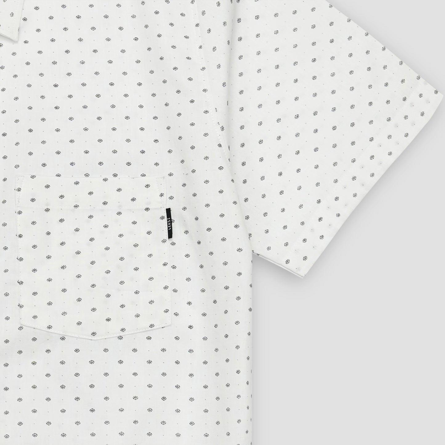 White Dotted Button Down