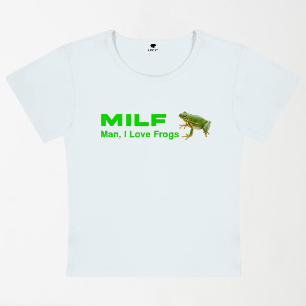 Man I Love Frogs Y2K Baby Tee