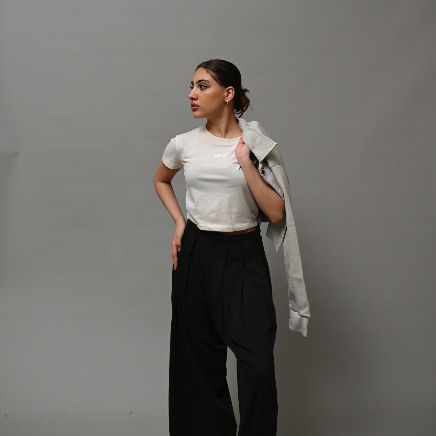 Redefined Essential Off White Cropped Top