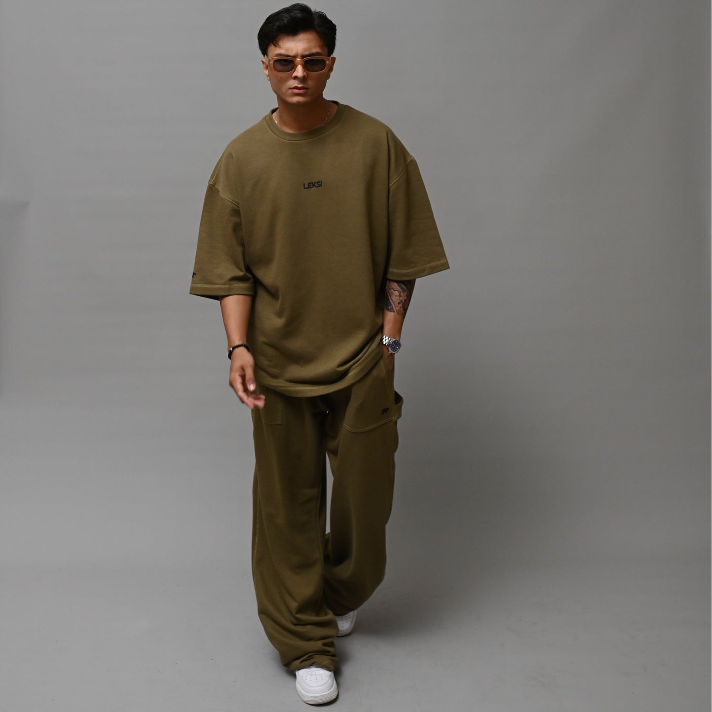 Crocodile Green Terry Co-ord Set