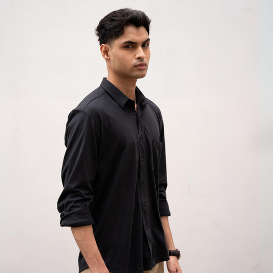 Raven Black Button Down