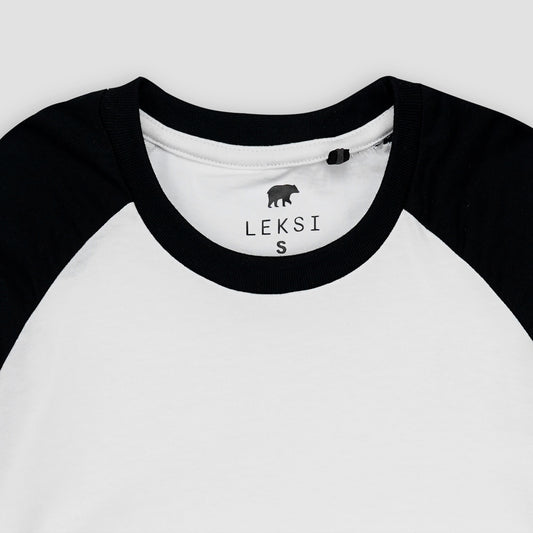 Black and White Raglan Baby Tee