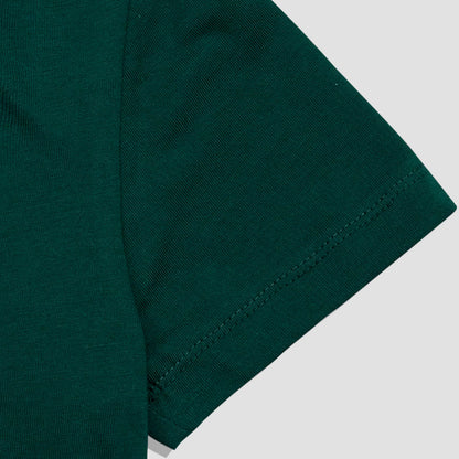 Collared Green Cropped Top