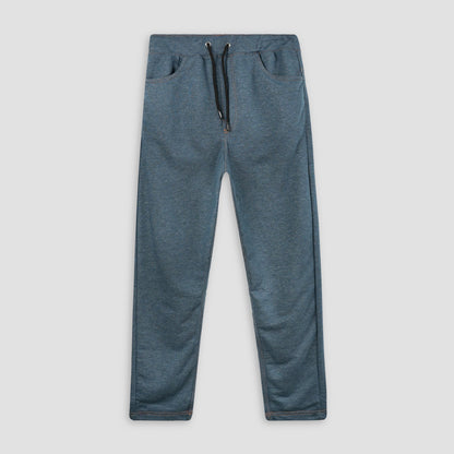 Denim-Print Unisex Terry Sweatpants