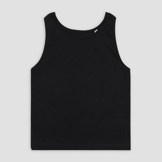 Essential Black Ribbed Tank Top