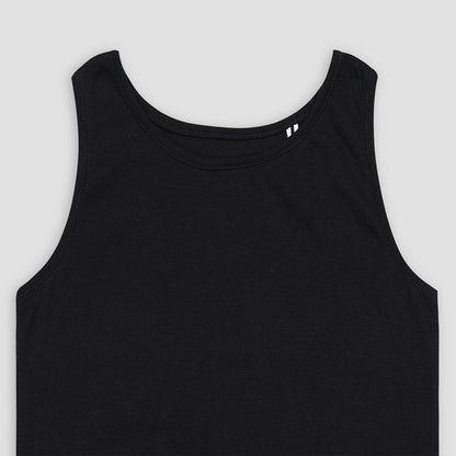 Essential Black Ribbed Tank Top