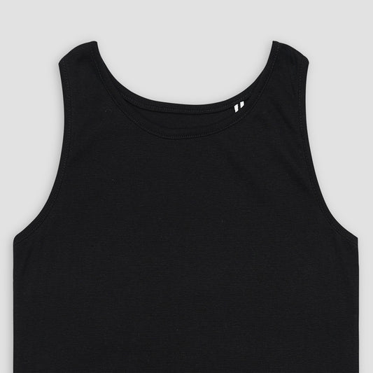 Essential Black Ribbed Tank Top
