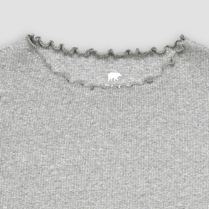 Heather Grey Ribbed Shirt