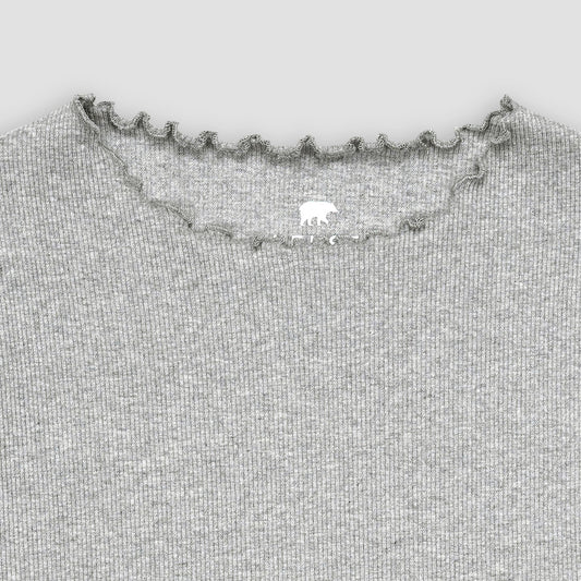 Heather Grey Ribbed Shirt