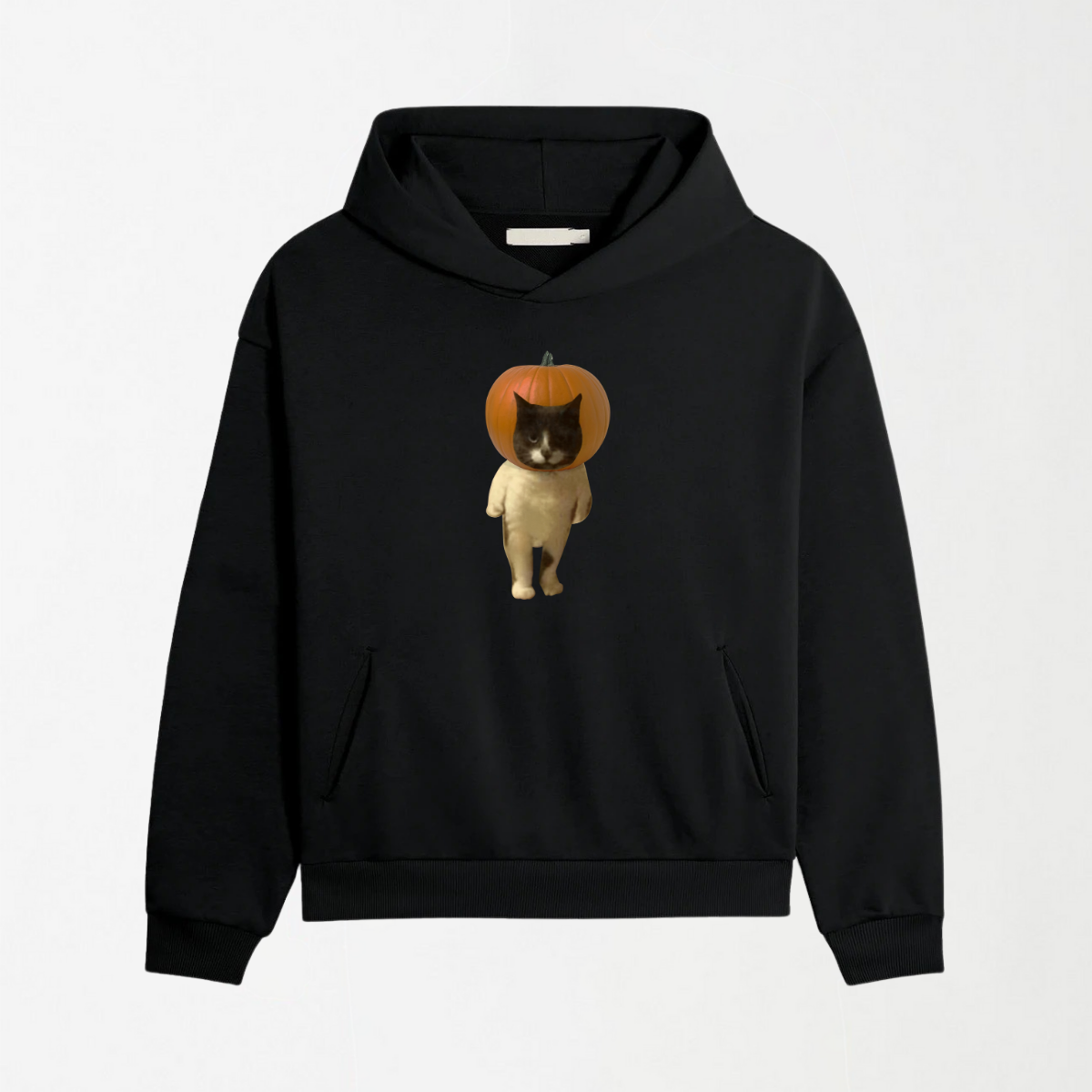 Pumpkin Head Cat - Graphic Hoodie